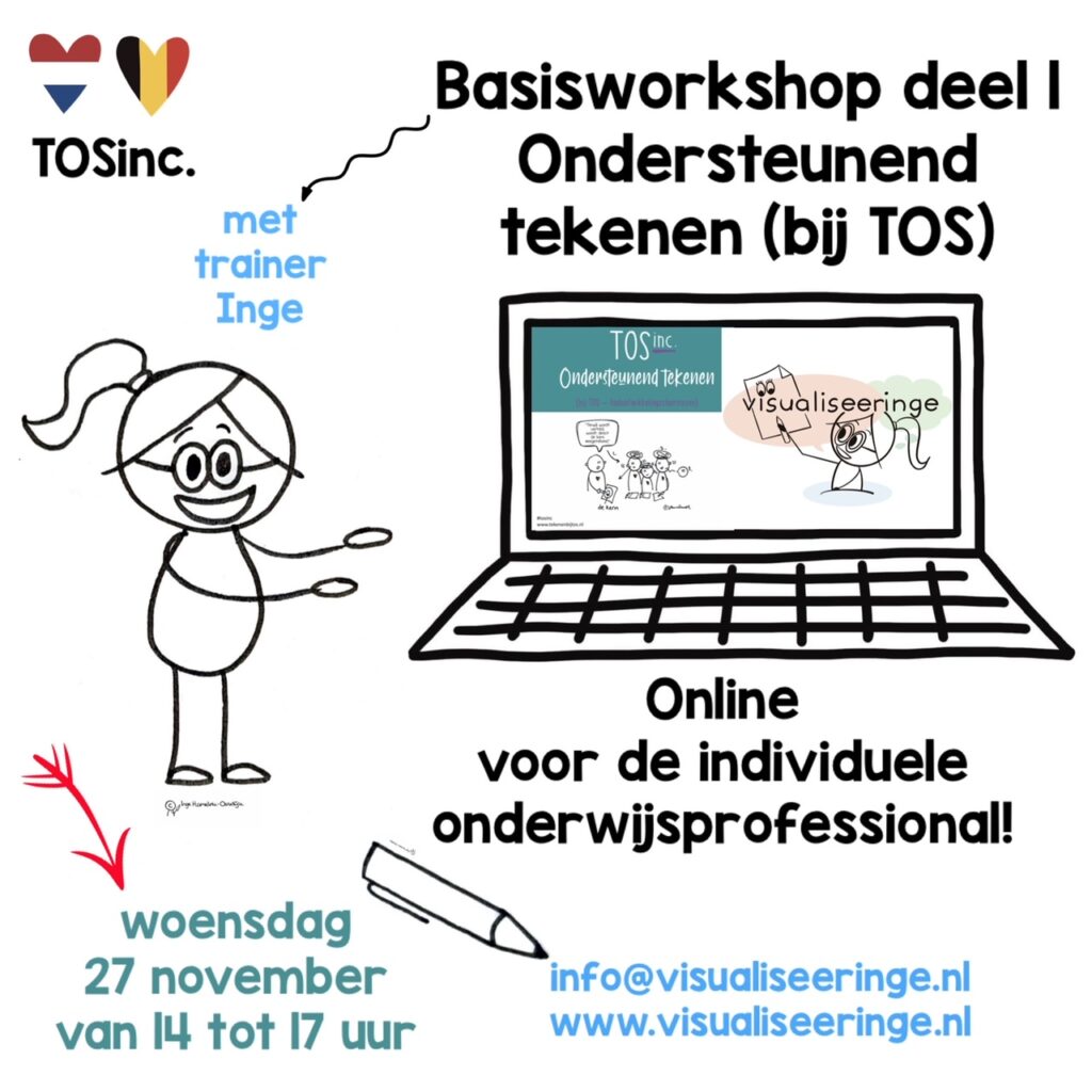 ondersteunend tekenen TOSinc. november online workshop cursus visualiseeringe TOS NT2 inge Hamelink oosdijk